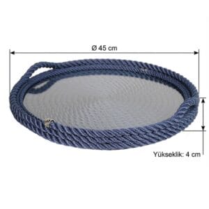 Sade Tepsi 45 cm | Lacivert - Görsel 3