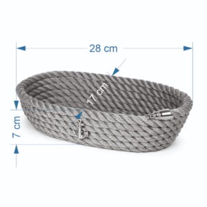 Ekmek Sepeti (Oval) | Gri - Görsel 4